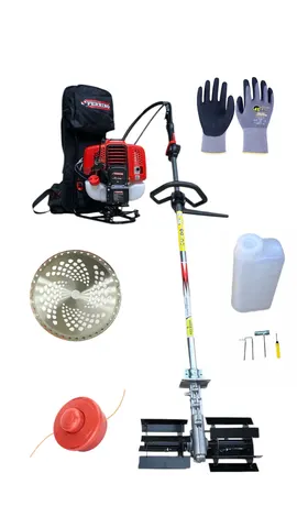 2.8 hp Sırt Çantalı Marşlı Benzinli Ot Kesme Ve Çapa Makinesi Paletli