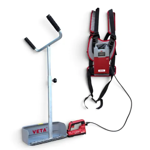 Akülü Zıpkalı Saplı Ot Kesme Makinesi 30 Cm Çift Bıçaklı