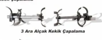 3 Ara Fide (Kekik-Tütün-Pancar) Çapalama Aparatı