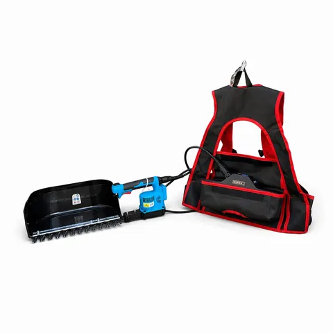 Akülü Zıpkalı Ot Kesme Makinesi 30 Cm Çift Bıçaklı